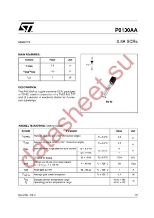 P0130AA 1EA3 datasheet  